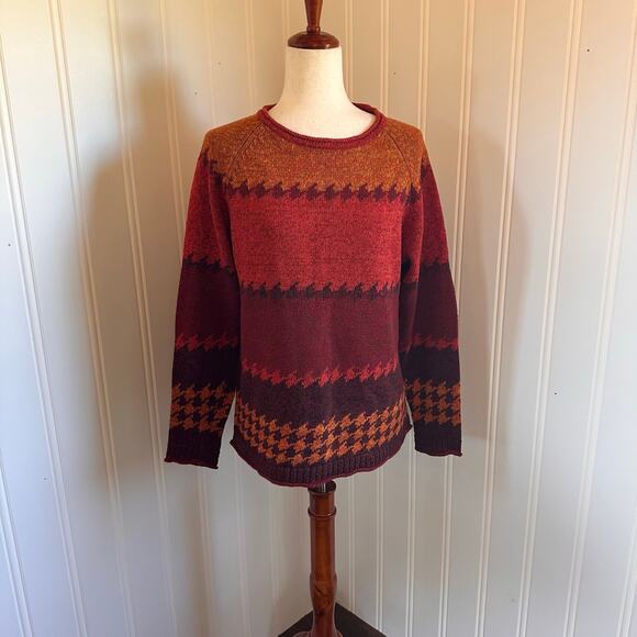 Vintage 90s Twee Knit Sweater M - Picture 1 of 6